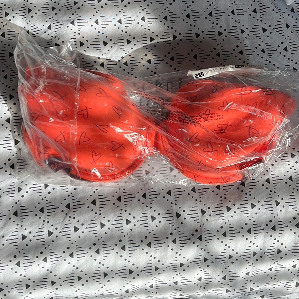 Red with hearts